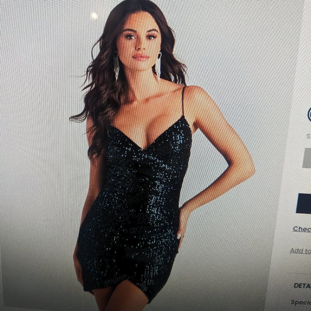 Felicity Sequin Wrap Party Dress